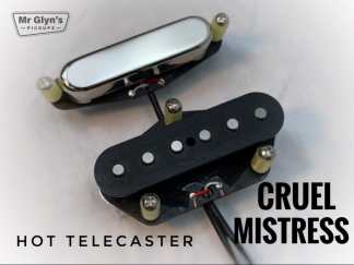 Cruel Mistress hot Tele - single pickups made by MrGlyns Pickups, New Zealand