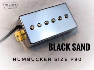 Black Sand Humbucker size P90 single pickup by MrGlyns Pickups