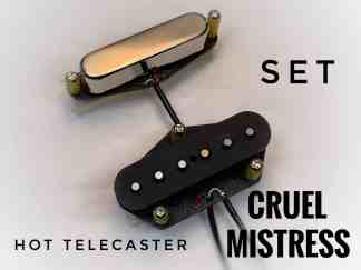 Cruel Mistress hot Tele - set; pickups made by MrGlyns Pickups New Zealand